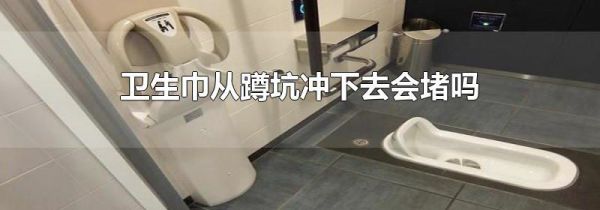 卫生巾从蹲坑冲下去会堵吗