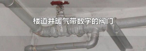 楼道井暖气带数字的阀门