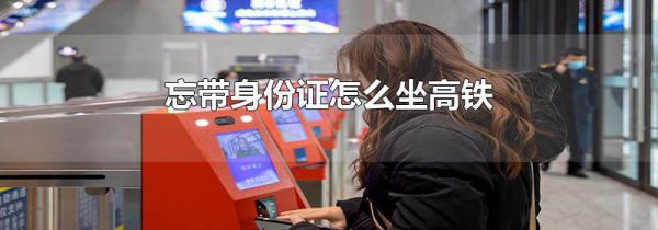 忘带身份证怎么坐高铁