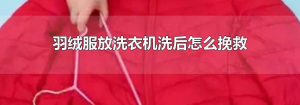 羽绒服放洗衣机洗后怎么挽救