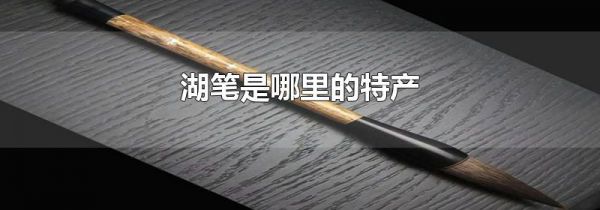 湖笔是哪里的特产
