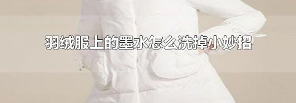 羽绒服上的墨水怎么洗掉小妙招