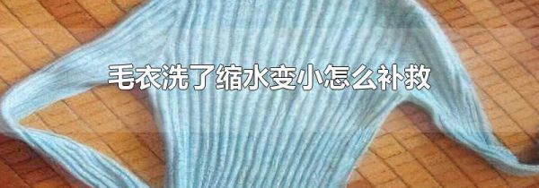毛衣洗了缩水变小怎么补救