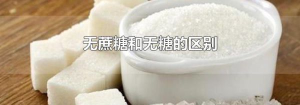 无蔗糖和无糖的区别