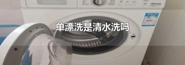 单漂洗是清水洗吗