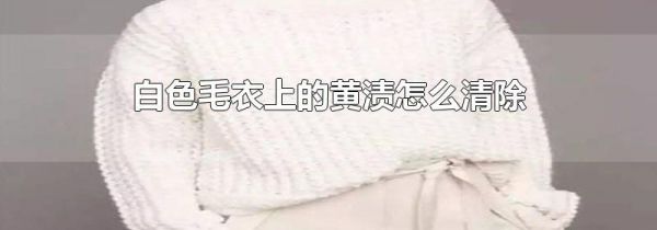 白色毛衣上的黄渍怎么清除