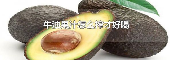 牛油果汁怎么榨才好喝