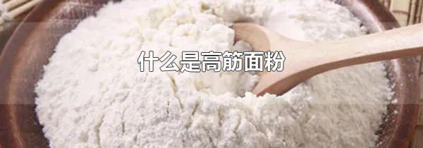 什么是高筋面粉