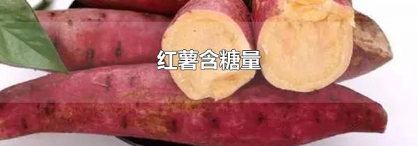红薯含糖量