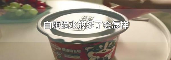 自嗨锅水放多了会怎样