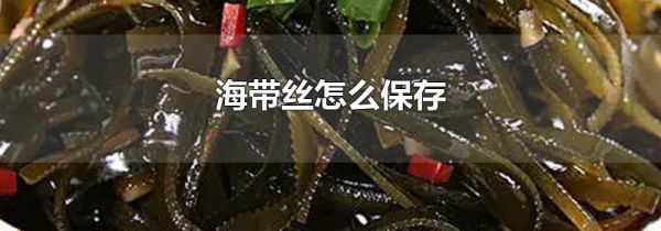 海带丝怎么保存