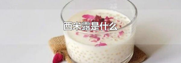 西米露是什么