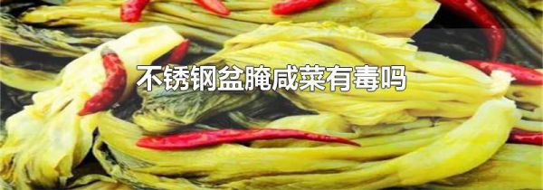 不锈钢盆腌咸菜有毒吗