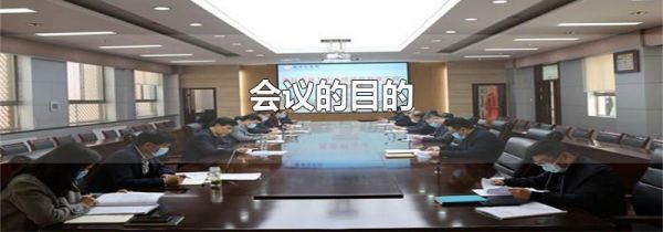 会议的目的