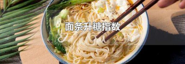 面条升糖指数