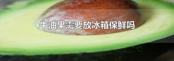 牛油果需要放冰箱保鲜吗