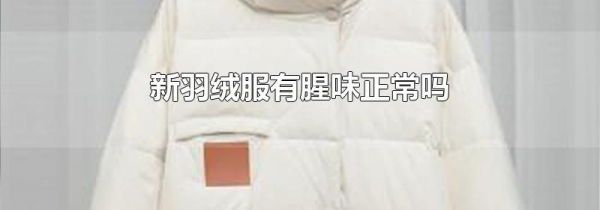 新羽绒服有腥味正常吗