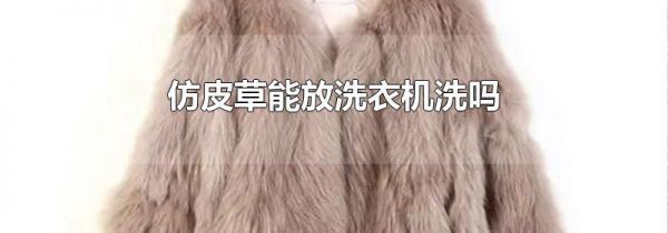 仿皮草能放洗衣机洗吗