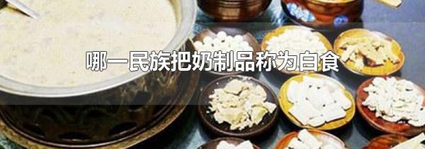 哪一民族把奶制品称为白食
