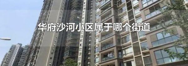 华府沙河小区属于哪个街道
