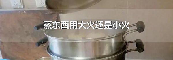 蒸东西用大火还是小火
