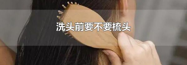 洗头前要不要梳头