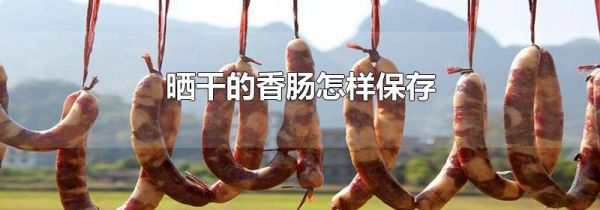 晒干的香肠怎样保存