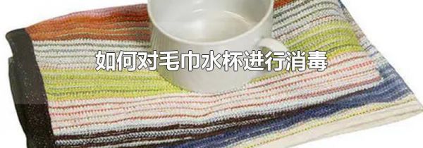 如何对毛巾水杯进行消毒