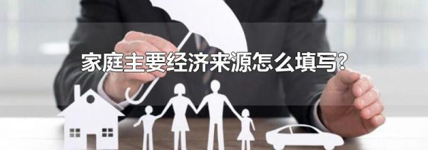 家庭主要经济来源怎么填写?
