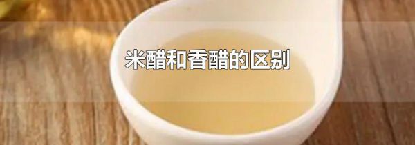 米醋和香醋的区别