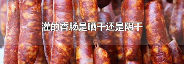 灌的香肠是晒干还是阴干