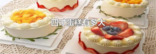 四寸蛋糕有多大