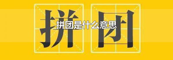 拼团是什么意思