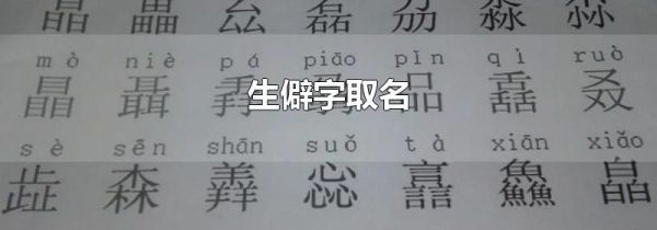 生僻字取名
