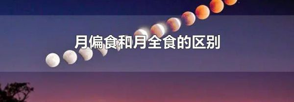 月偏食和月全食的区别