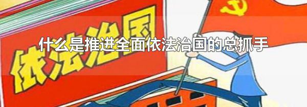 什么是推进全面依法治国的总抓手