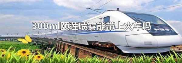 300ml颐莲喷雾能带上火车吗