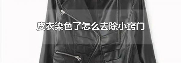 皮衣染色了怎么去除小窍门