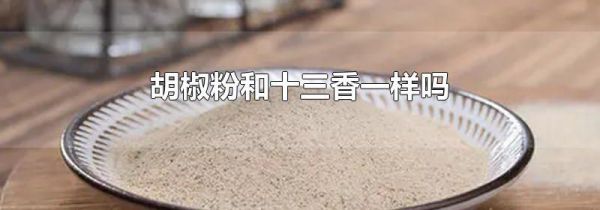 胡椒粉和十三香一样吗