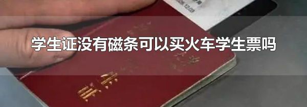学生证没有磁条可以买火车学生票吗