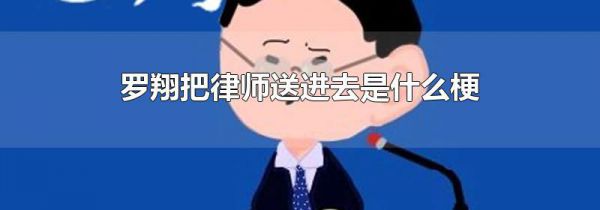 罗翔把律师送进去是什么梗