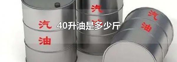 40升油是多少斤