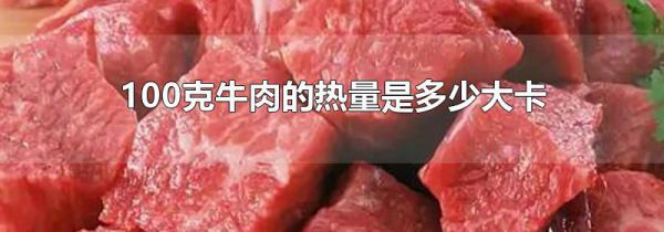 100克牛肉的热量是多少大卡