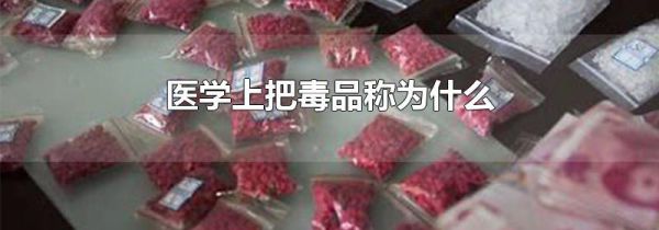 医学上把毒品称为什么