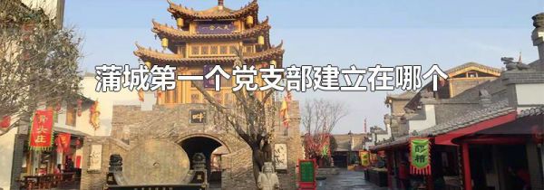蒲城第一个党支部建立在哪个乡镇