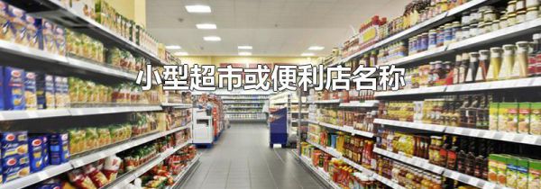 小型超市或便利店名称