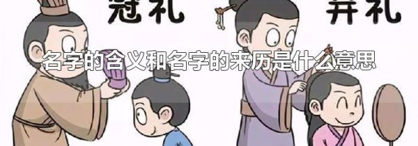 名字的含义和名字的来历是什么意思