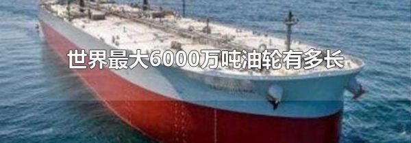 世界最大6000万吨油轮有多长