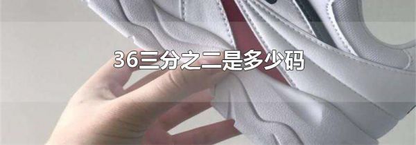 36三分之二是多少码