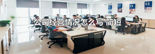 公司经营情况怎么写 简短